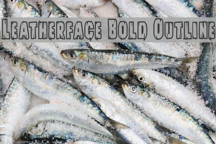 Leatherface Bold Outline Example 1