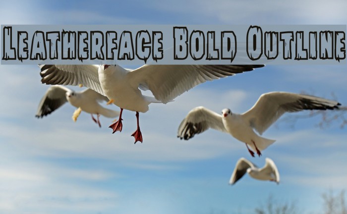 Leatherface Bold Outline Example 2