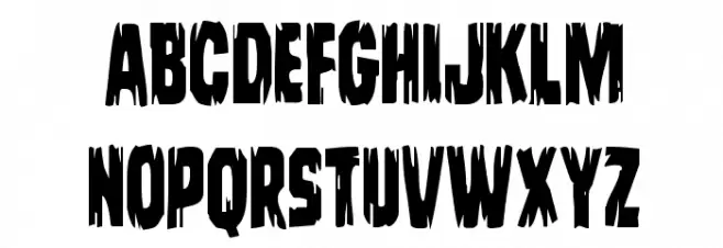 Leatherface Condensed Fonte MAIÚSCULAS