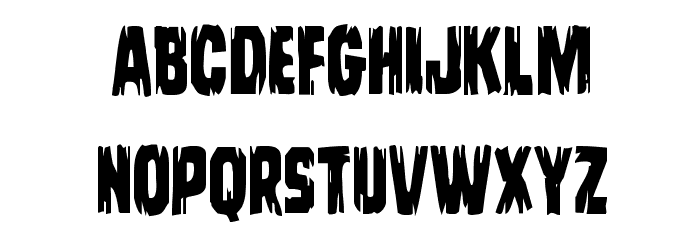 Leatherface Condensed Font LOWERCASE