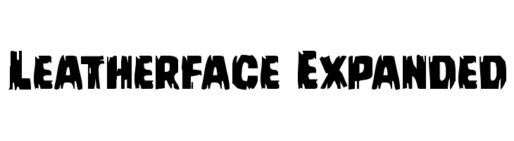 Leatherface Expanded Font