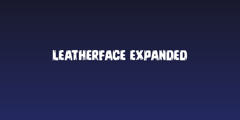 Leatherface Expanded Social Header