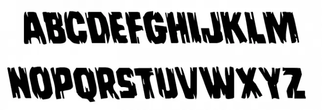 Leatherface Leftalic Font LOWERCASE