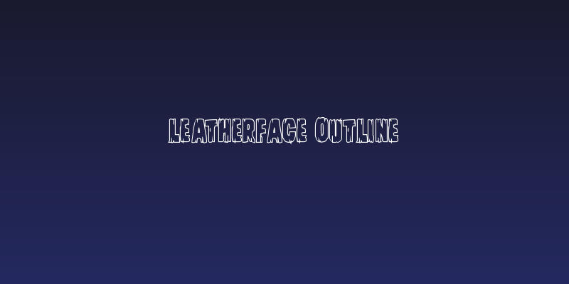 Leatherface Outline Social Header