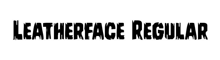 Leatherface Regular  Fuentes Gratis Descargar