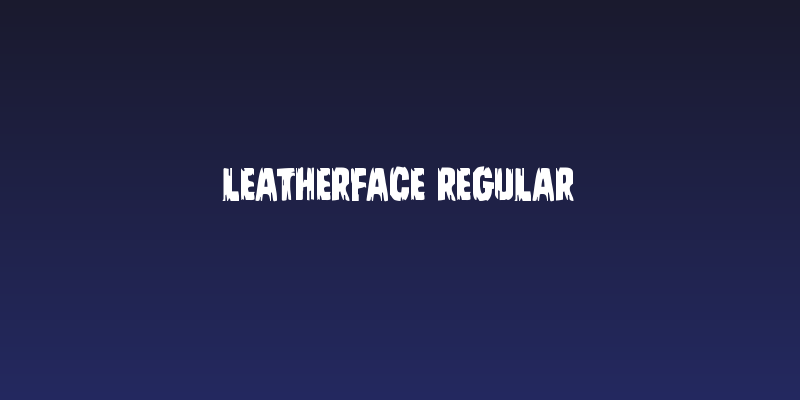 Leatherface Regular Social Header