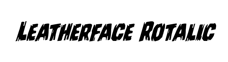 Leatherface Rotalic  Fuentes Gratis Descargar