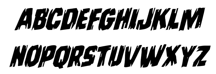 Leatherface Rotalic Font LOWERCASE