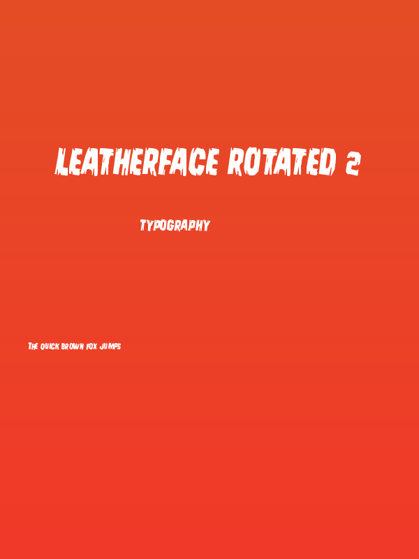 Leatherface Rotated 2 Poster