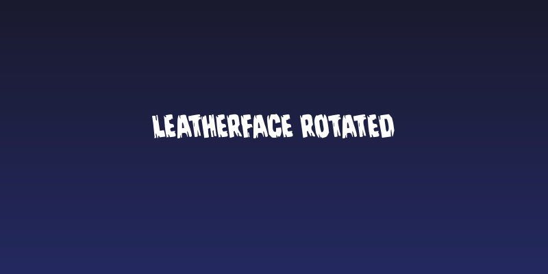 Leatherface Rotated Social Header