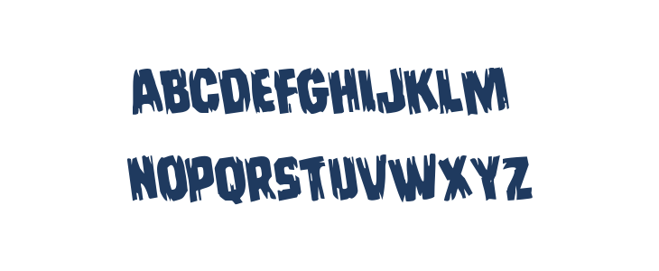 Leatherface Rotated Lowercase