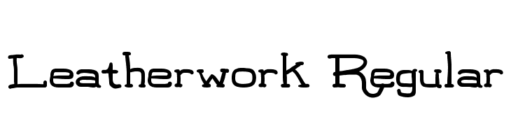 Leatherwork Regular Font