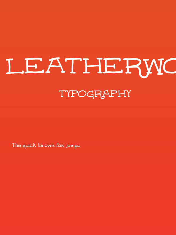 Leatherwork Regular Poster