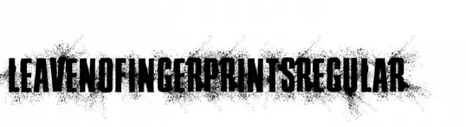 Leave No Fingerprints Regular  Descarca Fonturi Gratis