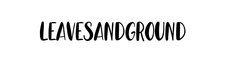 Leaves And Ground  Free Fonts Download