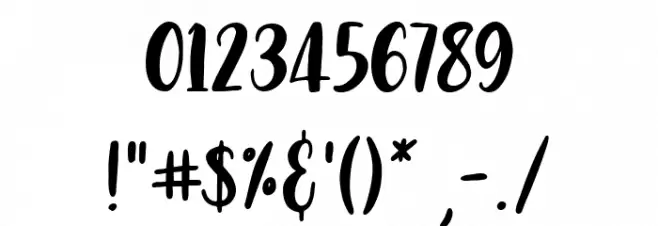 Leaves And Ground Font OTHER CHARS