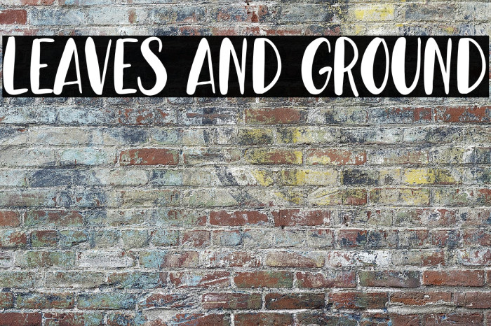 Leaves And Ground Example 2