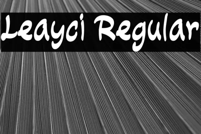 Leayci Regular Example 1