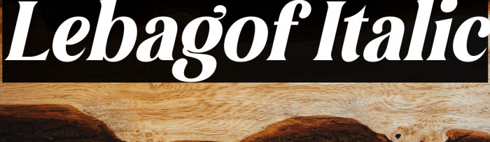 Lebagof Italic Example 1