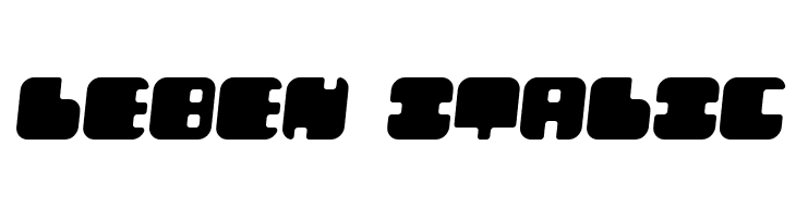 Leben Italic  フリーフォントのダウンロード