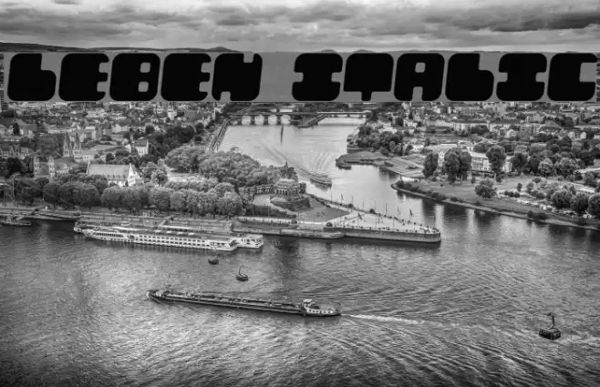 Leben Italic Font examples