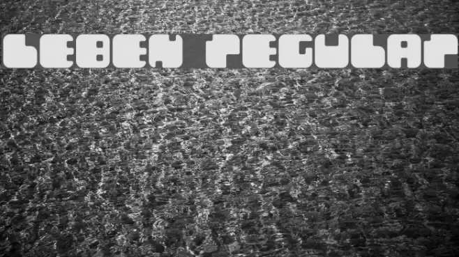 Leben Regular Font examples