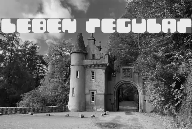 Leben Regular Font examples