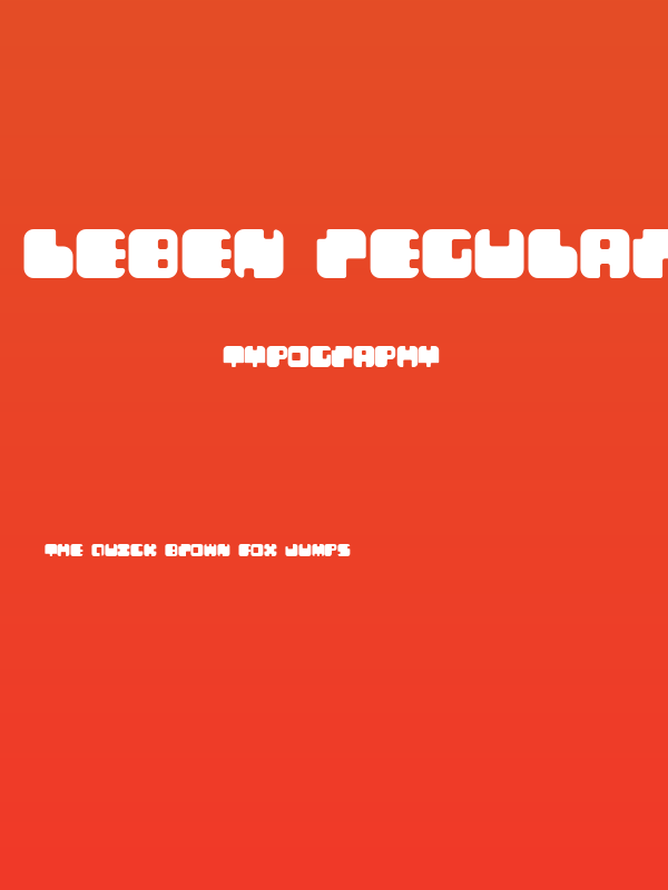 Leben Regular Poster