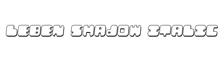 Leben Shadow Italic  Descarca Fonturi Gratis