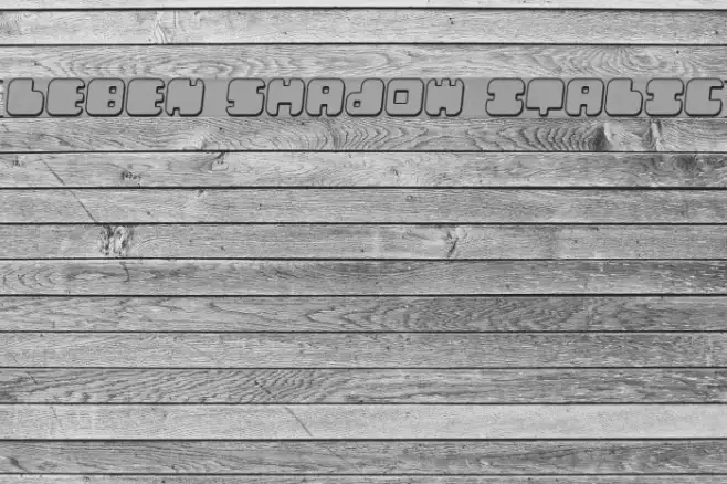 Leben Shadow Italic Example 2