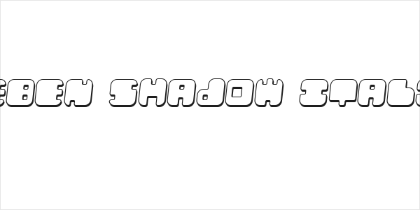 Leben Shadow Italic Logo