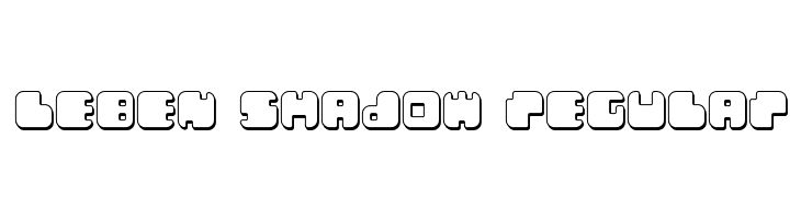 Leben Shadow Regular  font caratteri gratis