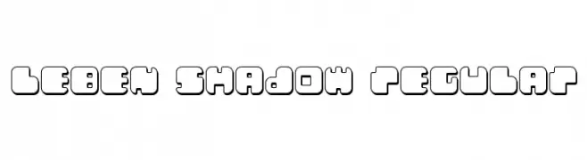 Leben Shadow Regular  Fuentes Gratis Descargar
