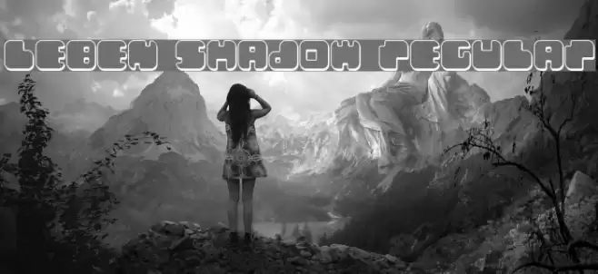 Leben Shadow Regular Font examples