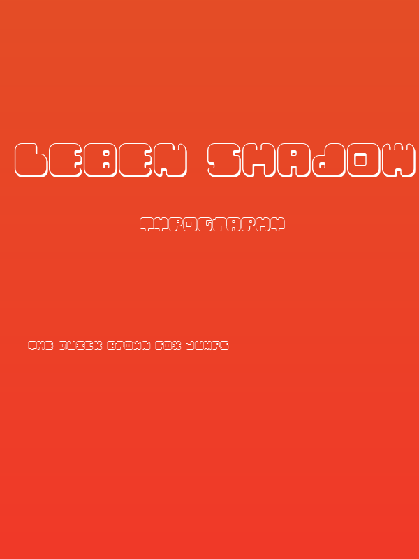 Leben Shadow Regular Poster