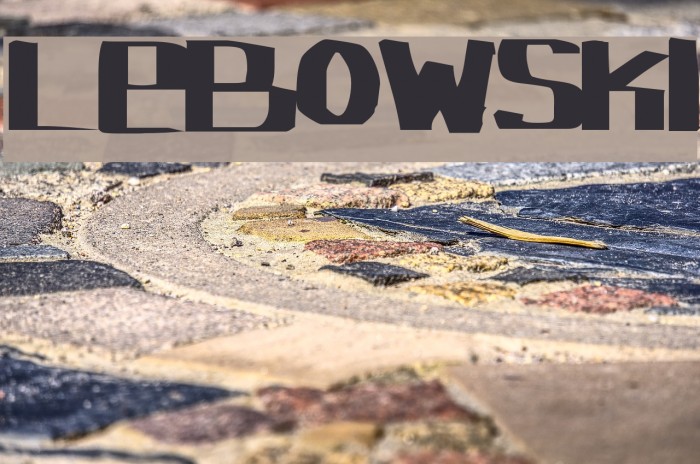 Lebowski Font examples