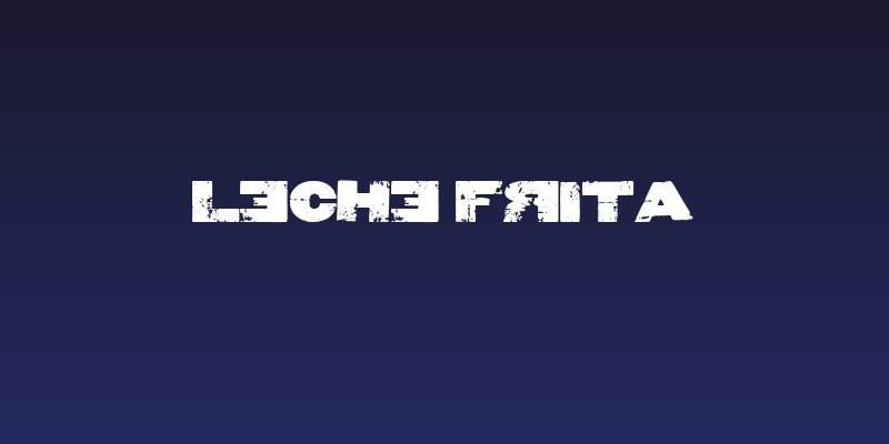 Leche Frita Social Header