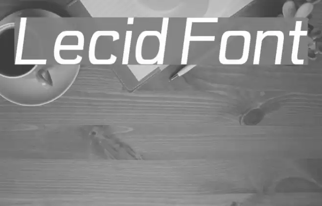 Lecid Font examples