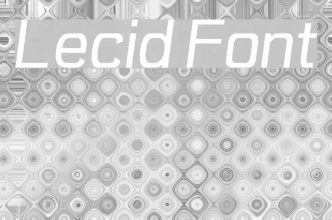 Lecid Font examples