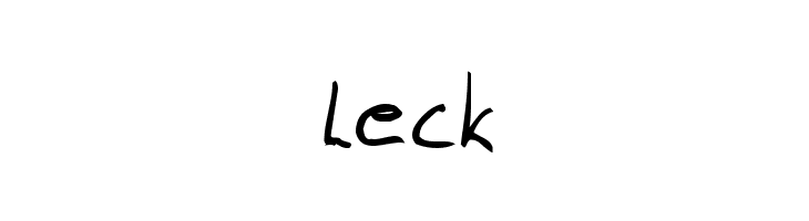 Leck  Descarca Fonturi Gratis