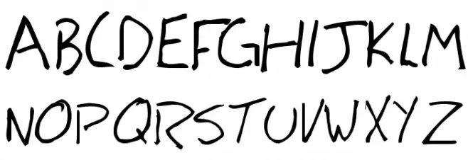 Leck Schriftart Groß