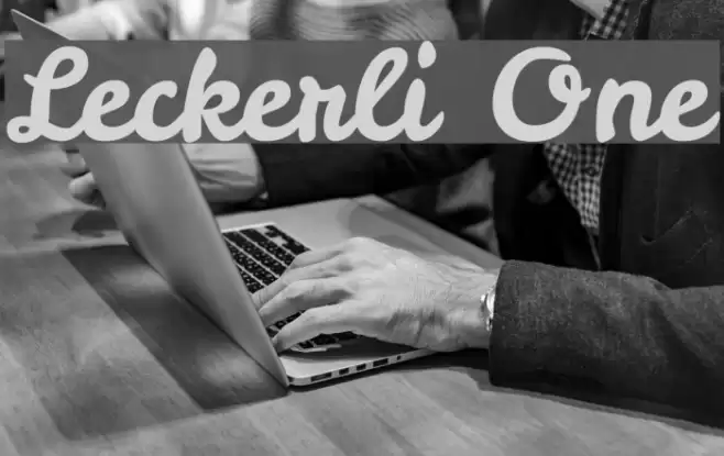 Leckerli One Font examples