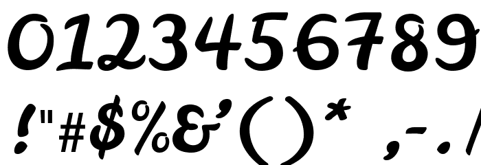 LeckerliOne Font OTHER CHARS
