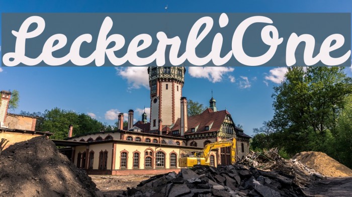 LeckerliOne Font examples