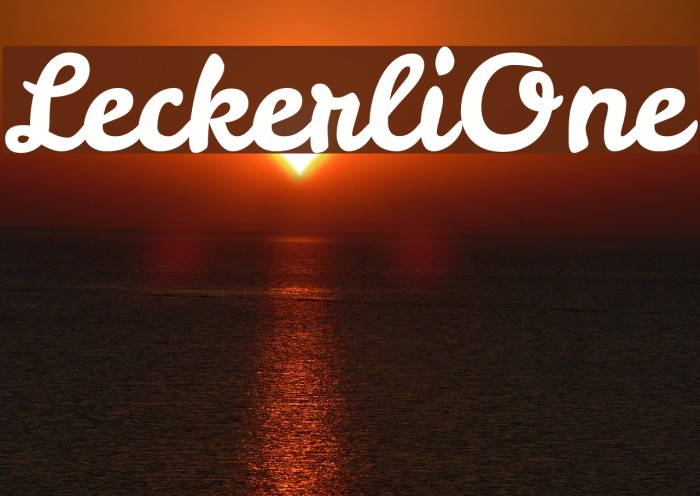 LeckerliOne Font examples
