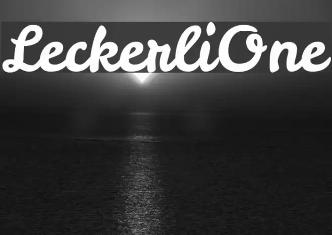 LeckerliOne Font examples