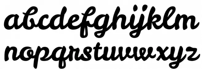 LeckerliOne Font LOWERCASE