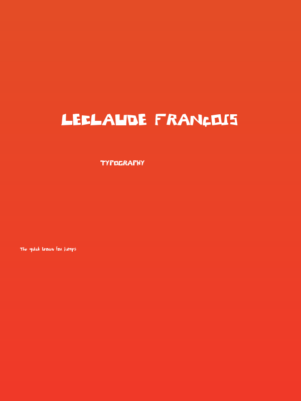 Leclaude François Poster