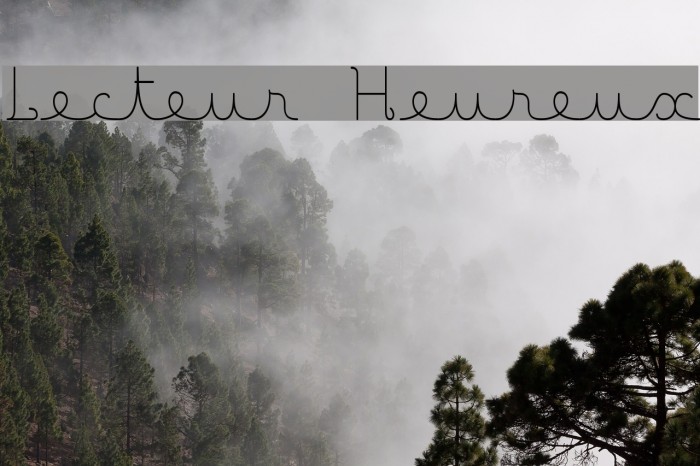 Lecteur Heureux Font examples