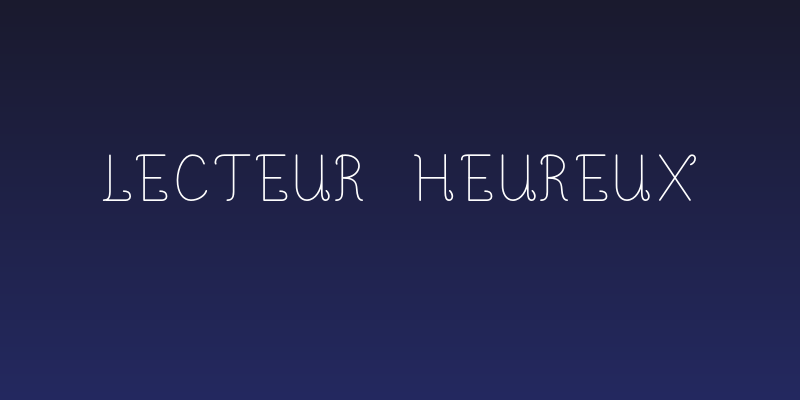 Lecteur Heureux Social Header